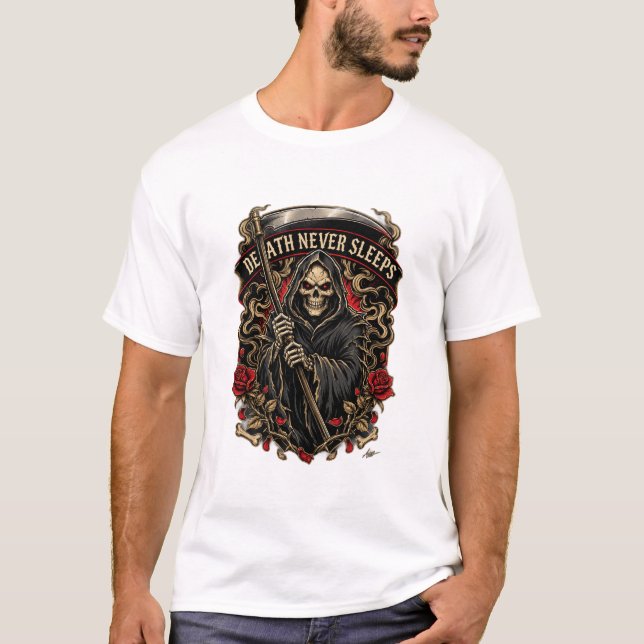T-shirt Chemise à manches longues Death Never Sleeps (Devant)