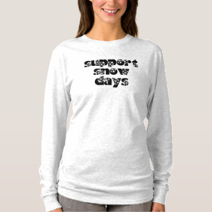 T-shirt chemise à manches longues des jours de neige