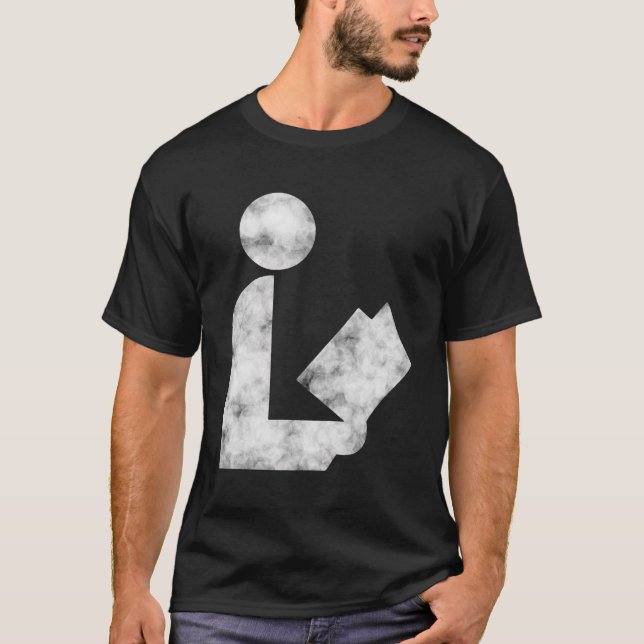 T-shirt Chemise à manches longues du panneau de bibliothèq (Devant)