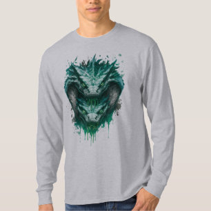 T-shirt Chemise à manches longues éclaboussure d'aquarelle