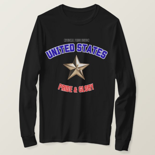 T-shirt Chemise à manches longues Édition Fierté nationale (Design devant)