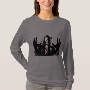 T-shirt Chemise à manches longues Glitch Streetwear pour f