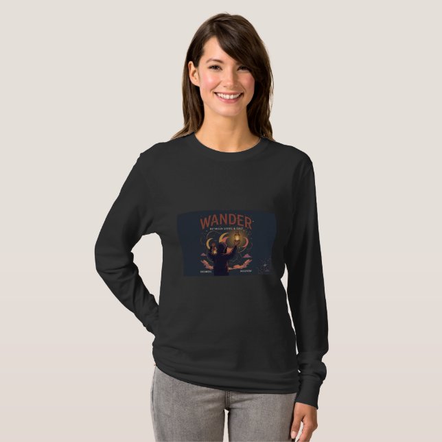 T-shirt Chemise à manches longues graphique Wander (Devant entier)