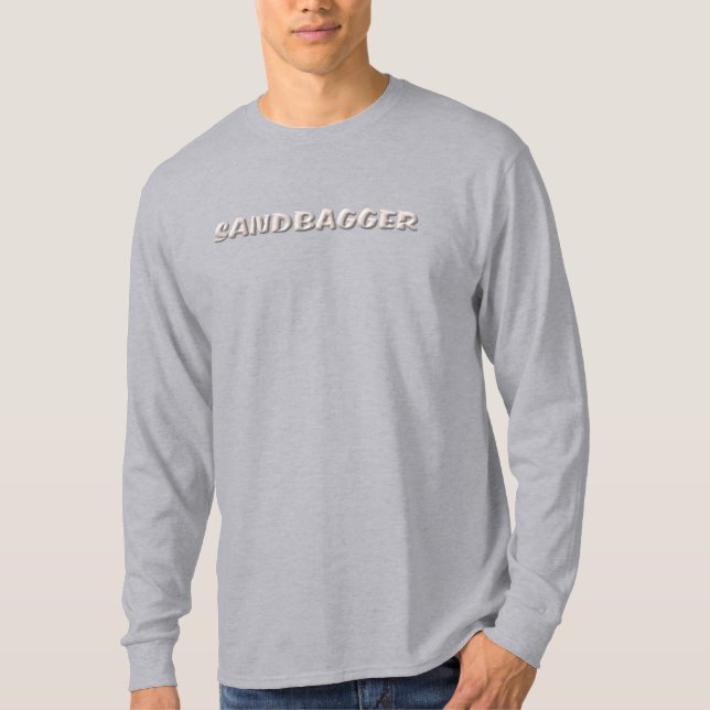 T-shirt Chemise à manches longues grises pour hommes Sandb (Devant)