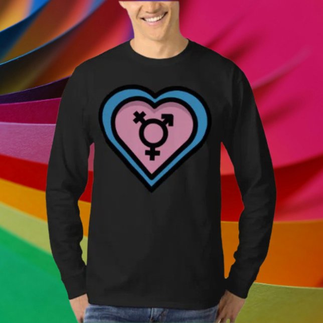 T-shirt Chemise à manches longues Heart of Trans Pride (Créateur téléchargé)