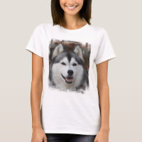Chemise à manches longues Husky Chien