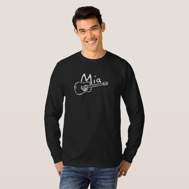T-shirt Chemise à manches longues Mia foncée (Devant entier)