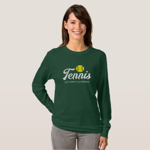 T-shirt Chemise à manches longues pour amoureux de tennis 