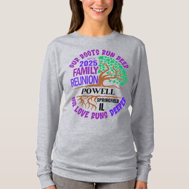 T-shirt chemise à manches longues pour femmes (Devant)