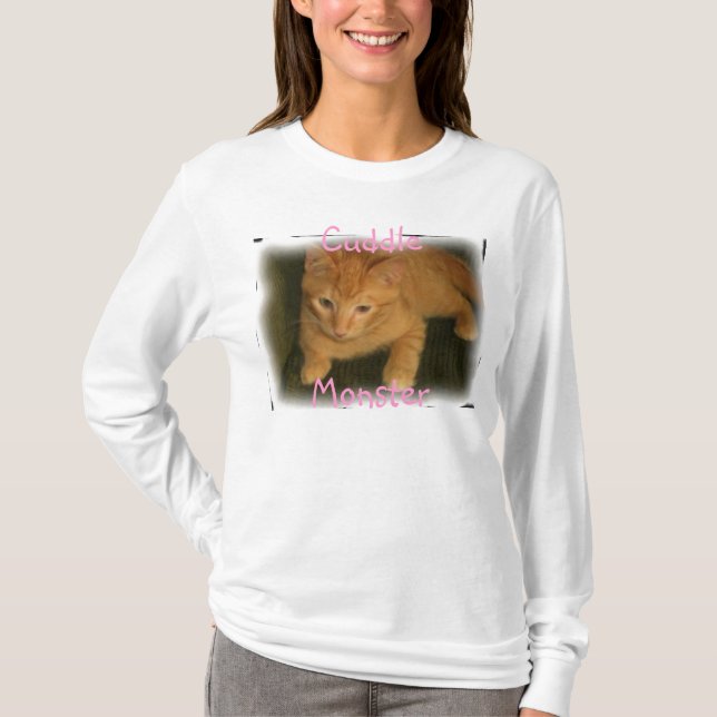 T-shirt Chemise à manches longues pour femmes Kitty 'Cuddl (Devant)