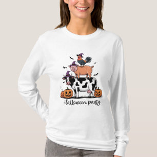 T-shirt Chemise à manches longues pour fête d'Halloween d'