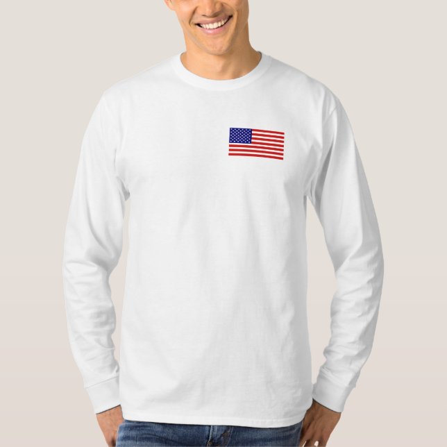 T-shirt Chemise à manches longues pour hommes du drapeau a (Devant)