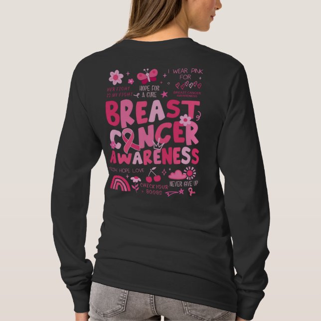 T-shirt Chemise à manches longues pour la sensibilisation  (Dos)
