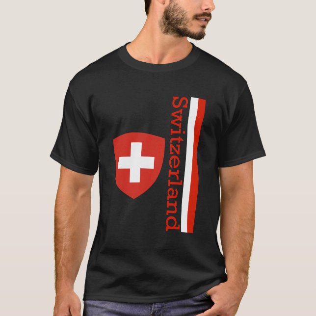 T-shirt Chemise à manches longues Suisse (Devant)