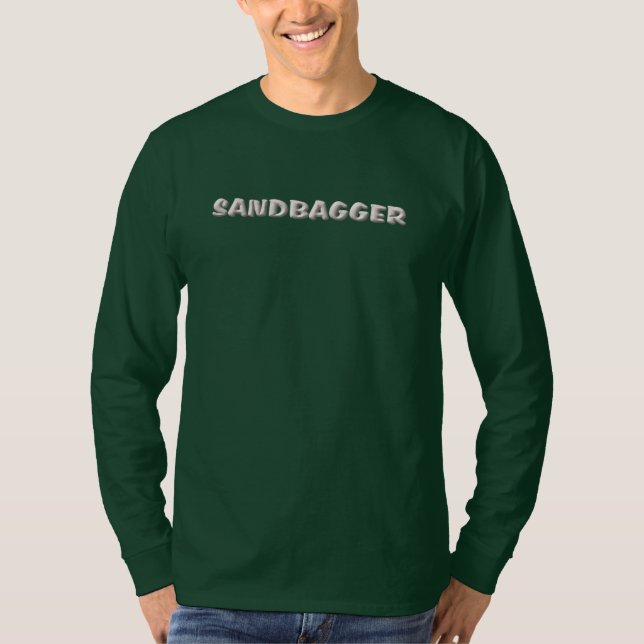 T-shirt Chemise à manches longues vert forêt Sandbagger ho (Devant)