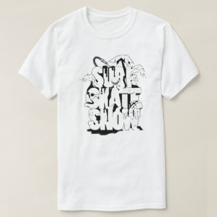 T-shirt Chemise à neige de patinage de surf