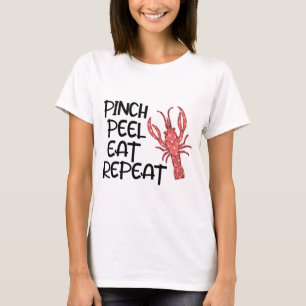 T-shirt Chemise à poisson-scie,-Pinch-Peel-Eat-Répéter, Ai
