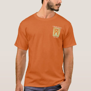 T-shirt Chemise à ruban orange personnalisée Sclérose e
