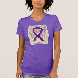 T-shirt Chemise à ruban pour la sensibilisation à la fibro