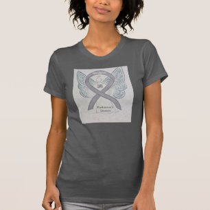 T-shirt Chemise à ruban pour la sensibilisation à l'argent