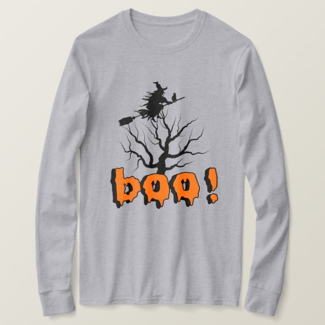 T-shirt Chemise à sueur Halloween Boo (Design devant)
