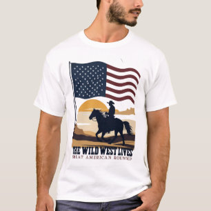 T-shirt chemise à thème américaine