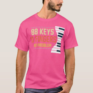 T-shirt Chemise à touches de piano pour enfants Drôle de m