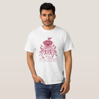 T-shirt Chemise à typographie sur le cancer du sein avec r