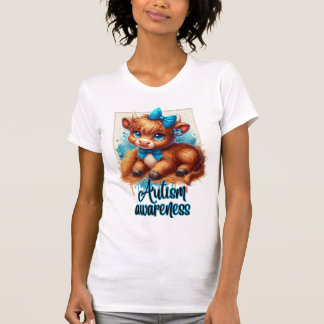 T-shirt Chemise à vaches Highland sensibilisation sur l'au