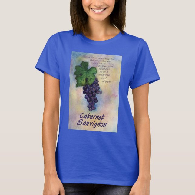 T-shirt Chemise à vin Cabernet Sauvignon (Devant)