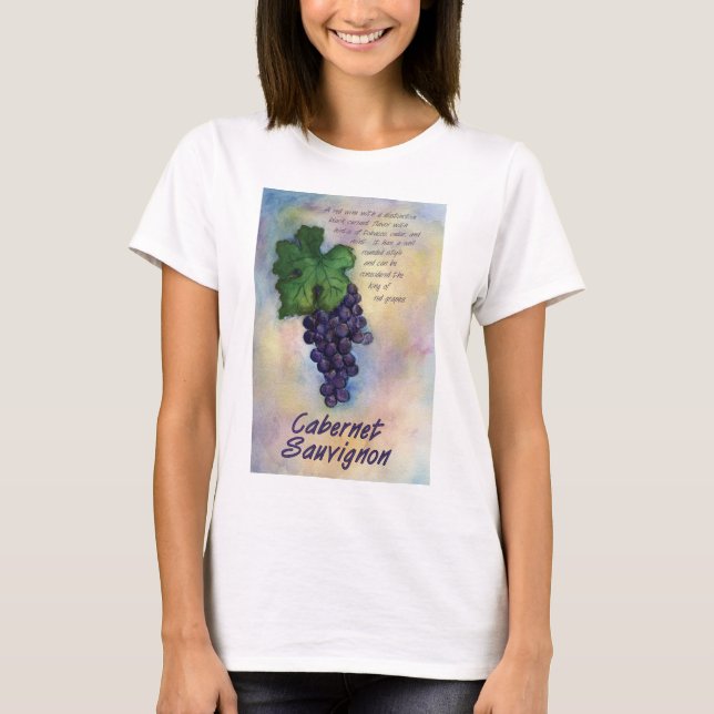 T-shirt Chemise à vin Cabernet Sauvignon (Devant)