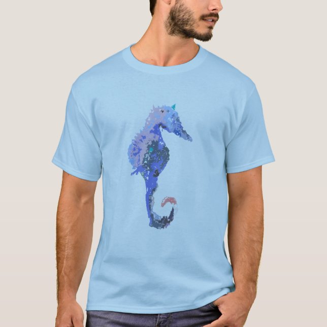 T-shirt Chemise abstraite d'hippocampe (Devant)