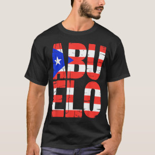 T-shirt Chemise Abuelo Drôle Porto Rico Papa Grand-Père Ho