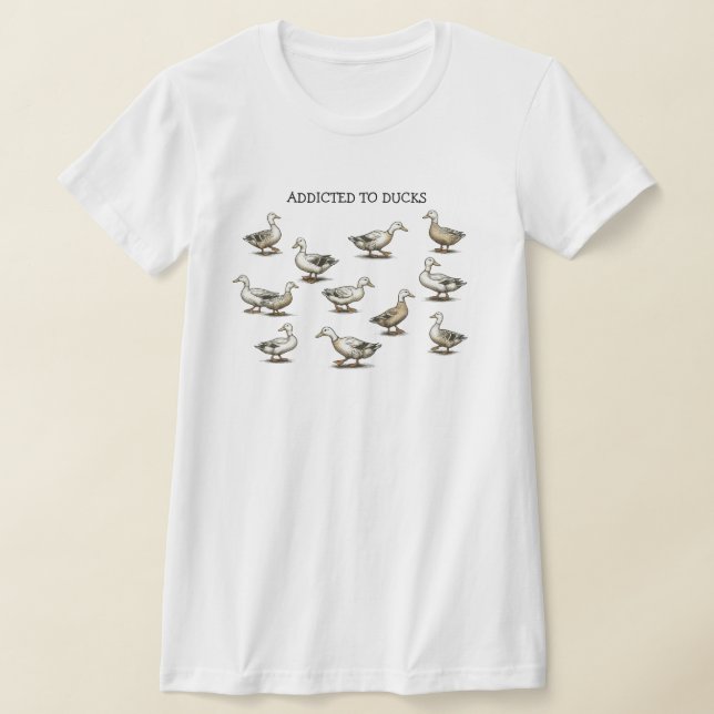 T-shirt Chemise Addicted to Ducks (Poser)