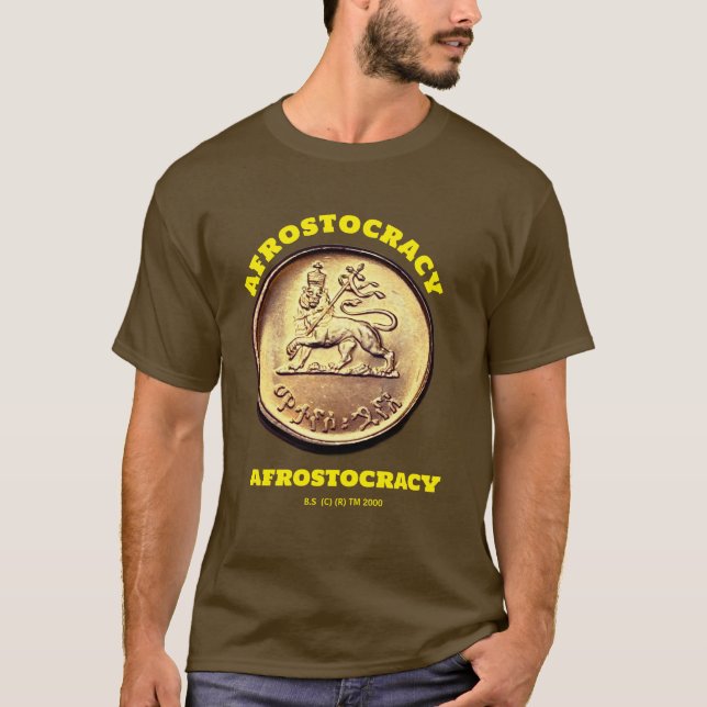 T-SHIRT CHEMISE AFROSTOCRATIE.  (Devant)