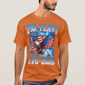 T-shirt Chemise Aigle Drapeau Américain 250 Ans 17762026 2
