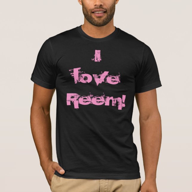 T-shirt Chemise aime Reem de dames "je" (Devant)