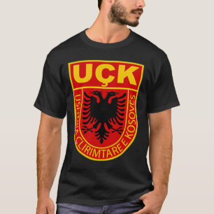 T-shirt chemise albanaise de l'armée kosovo, uck uqk patri