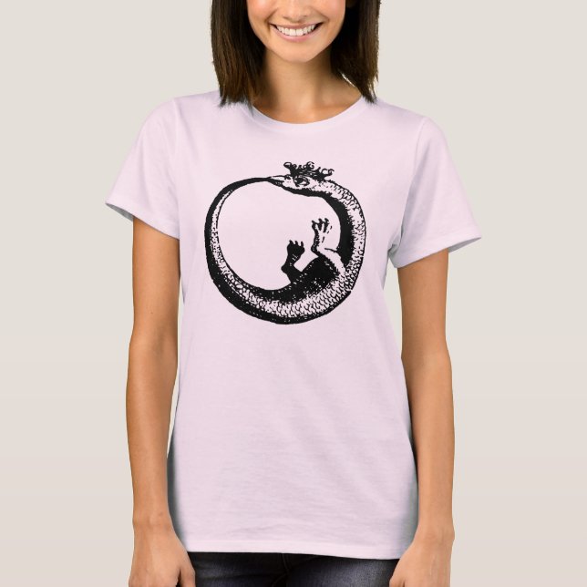 T-shirt Chemise alchimie Ouroboros couronnée (Devant)