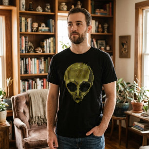 T-shirt Chemise Alien Halftone Art Futuriste
