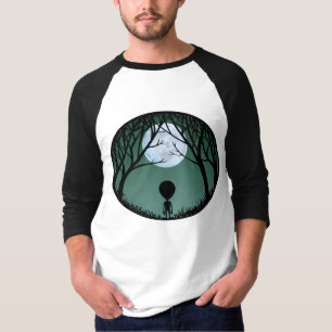 T-shirt Chemise Alien Jersey pour femmes Alien avec lune