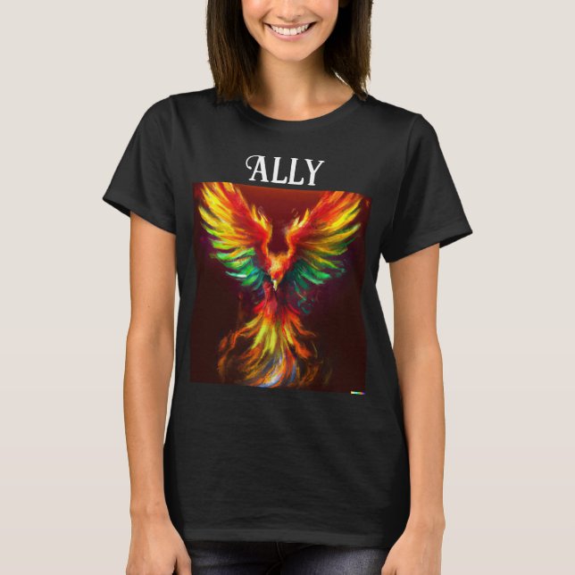 T-shirt Chemise Ally en encre Phoenix Papier (Devant)