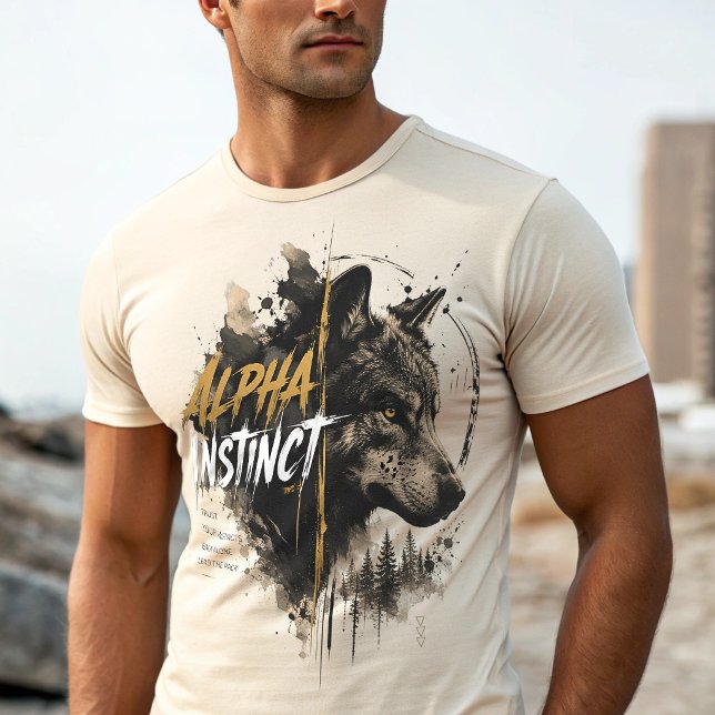 T-shirt Chemise Alpha Wolf – Fiez-vous à vos instincts sol (Créateur téléchargé)