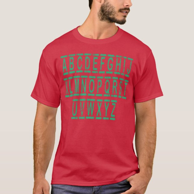 T-shirt Chemise alphabets fille amoureuse (Devant)
