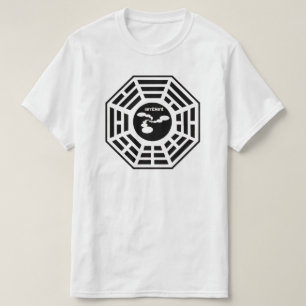 T-shirt Chemise ambiante de logo de Bagua d'abstractions
