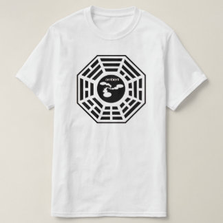 T-shirt Chemise ambiante de logo de Bagua d'abstractions
