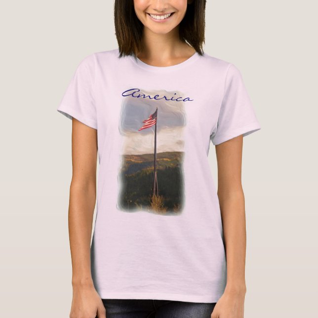 T-shirt Chemise américaine (Devant)
