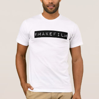T-shirt chemise américaine d'habillement de #MAKEFILM