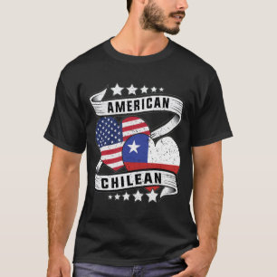 T-shirt Chemise américaine et chilienne Demi-américaine