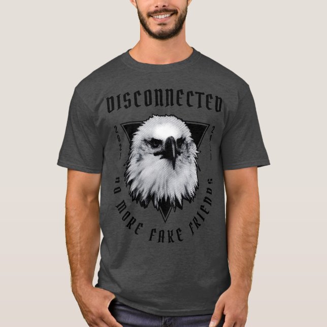 T-shirt chemise ami citation visage d'aigle (Devant)